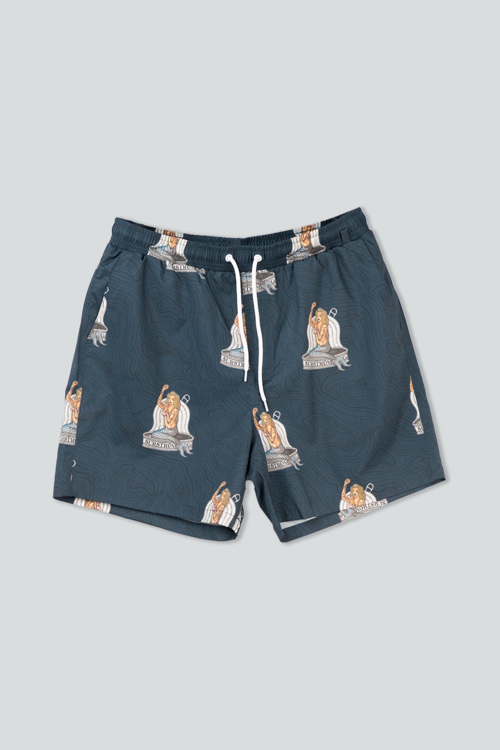 LAKOR Save The Mermaids Swim Shorts Shorts Blueberry