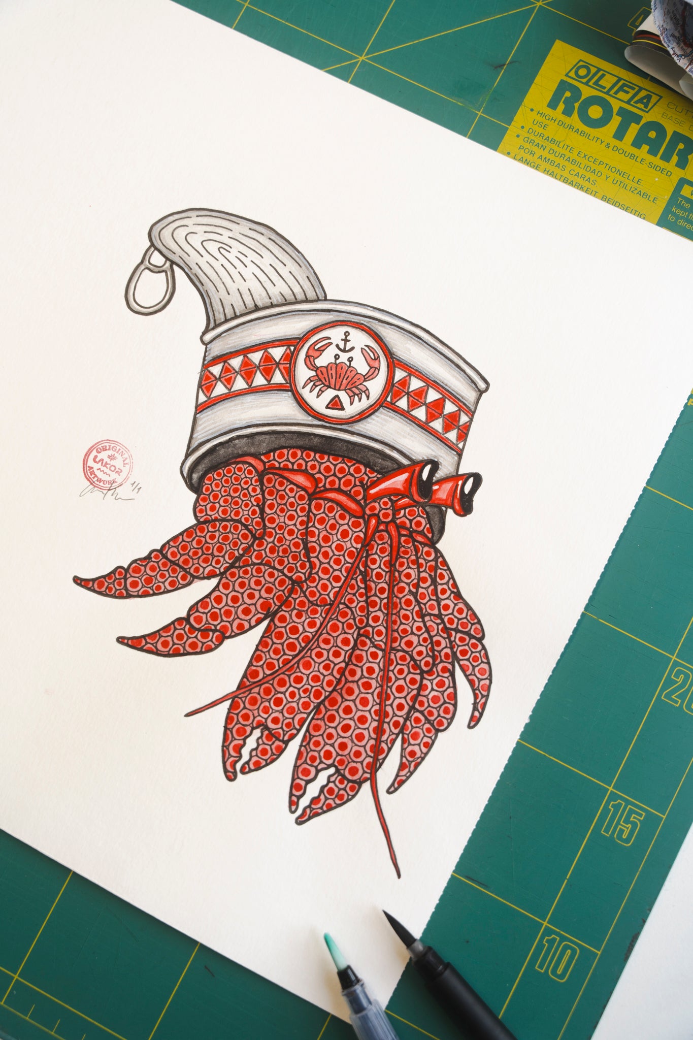 LAKOR Scrap Crab Original Poster White