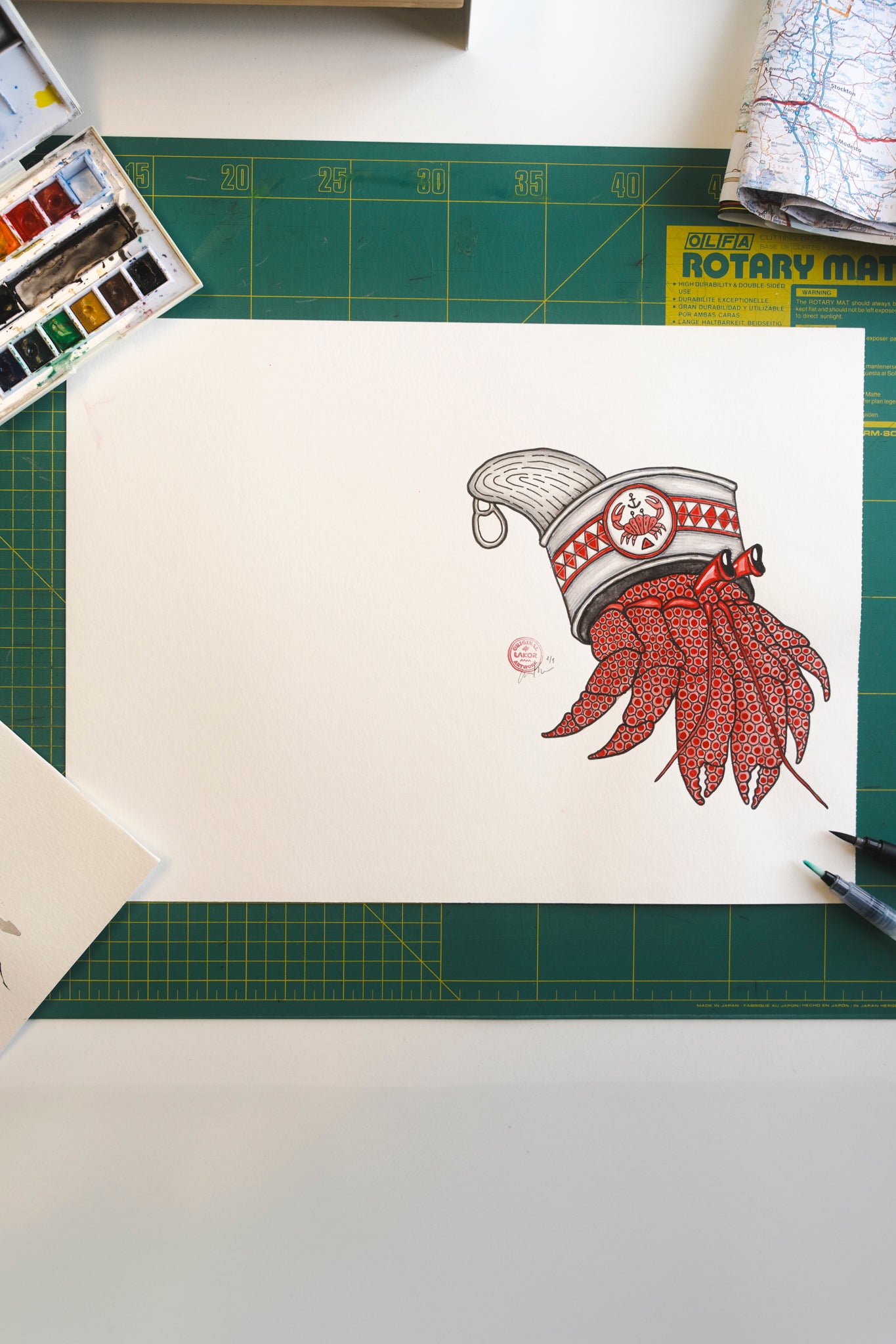 LAKOR Scrap Crab Original Poster White