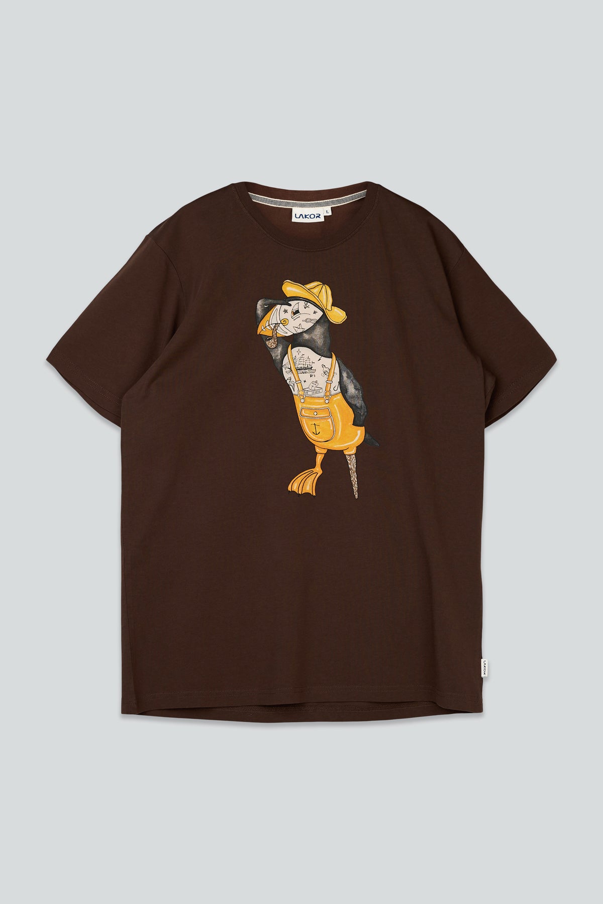 LAKOR Sea Parrot Seaman T-shirt T-Shirt Chicory Coffee