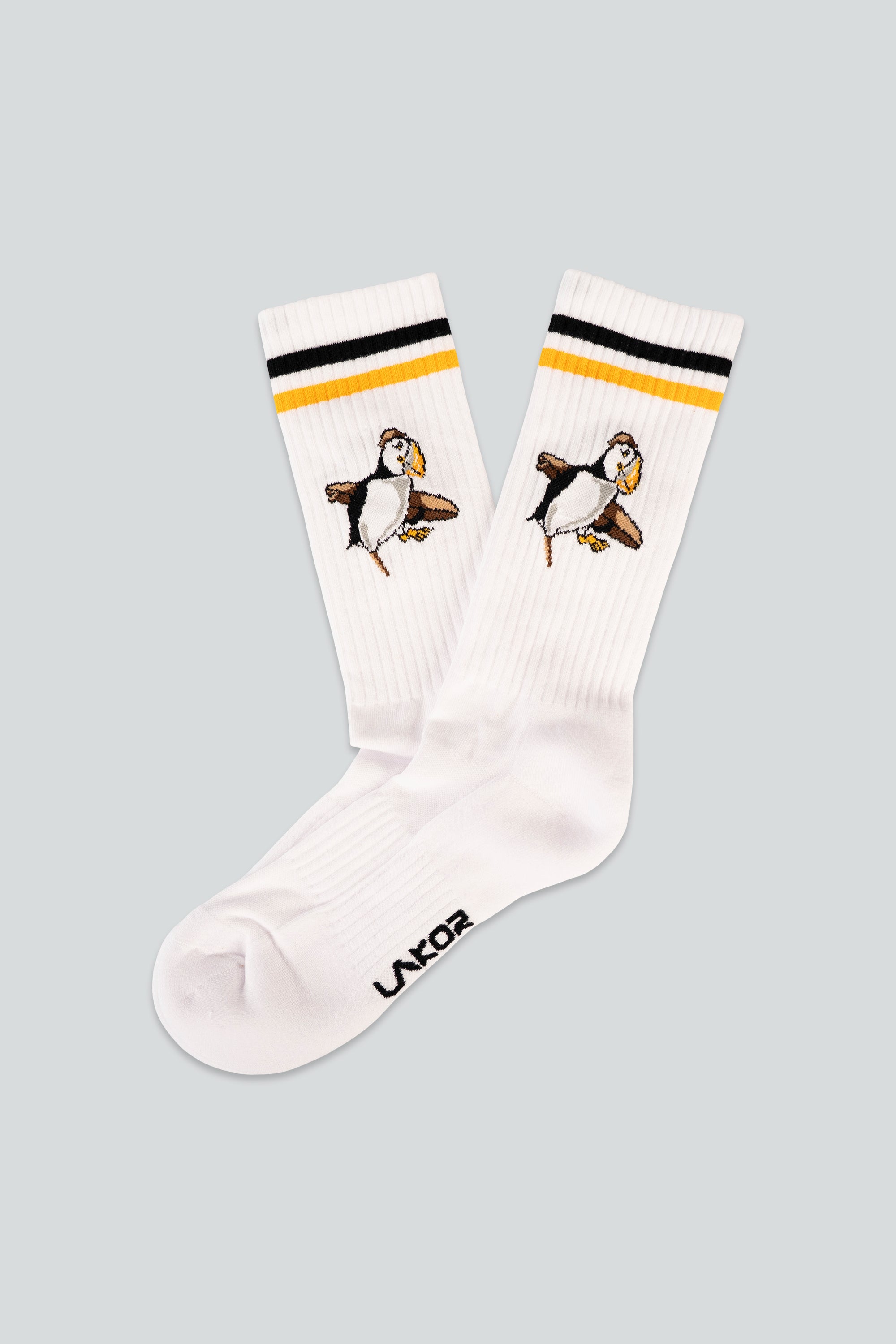 LAKOR Sea Parrot Surf Socks Tennis Socks White