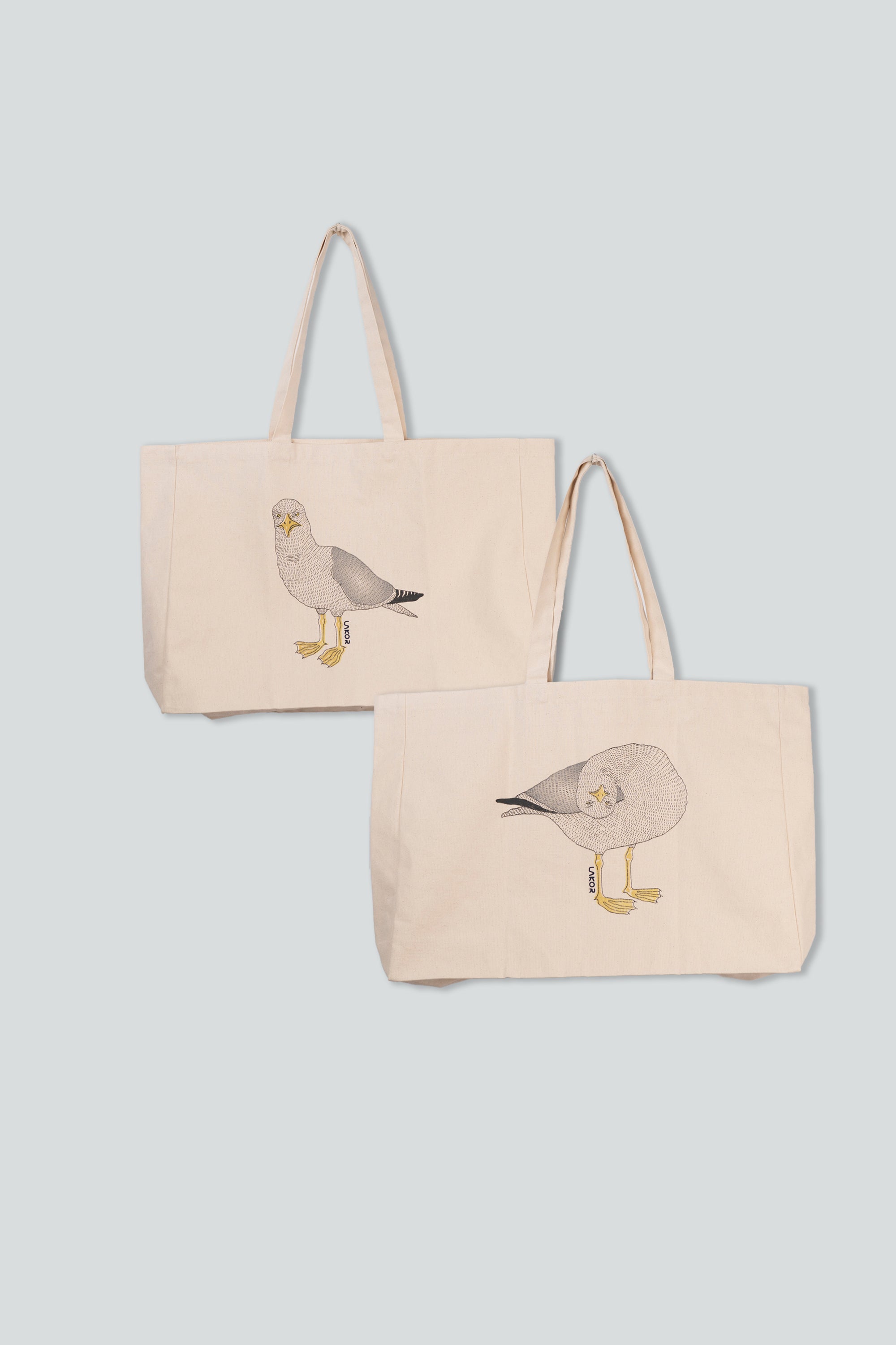 LAKOR Seagull Big Tote Bag Tote Bag Off White