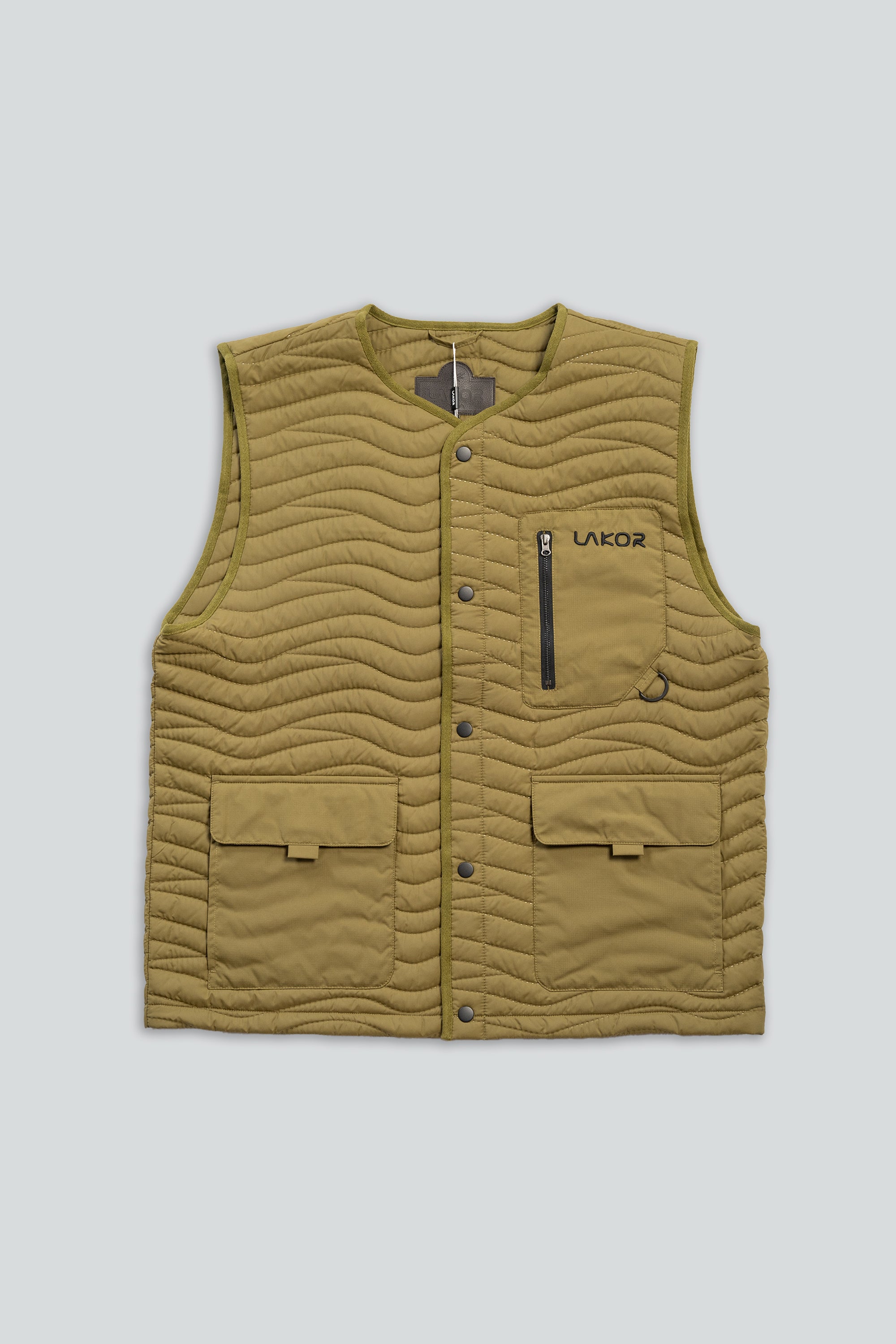LAKOR Seaway Quilted Vest Jacket Fir Green