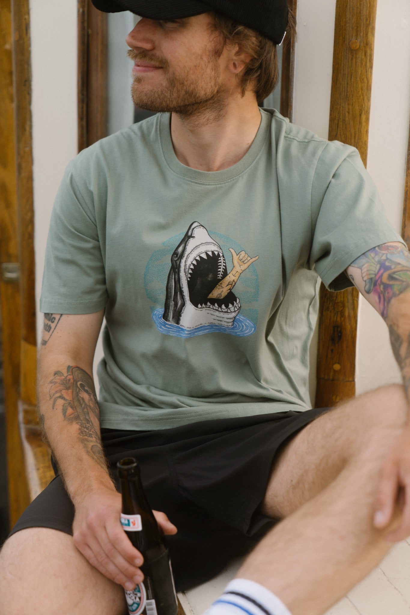 LAKOR Shark Shaka T-shirt T-Shirt Sea Spray