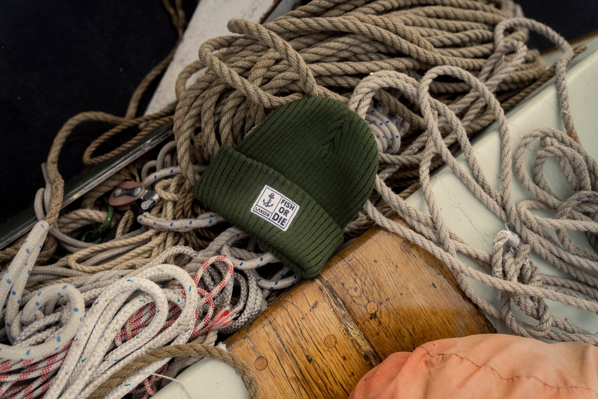 LAKOR Skagen Beanie Headwear Green