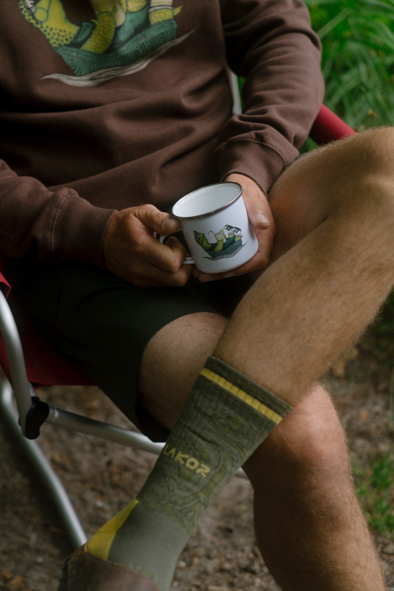 LAKOR Slow Flow Enamel Mug Mug White