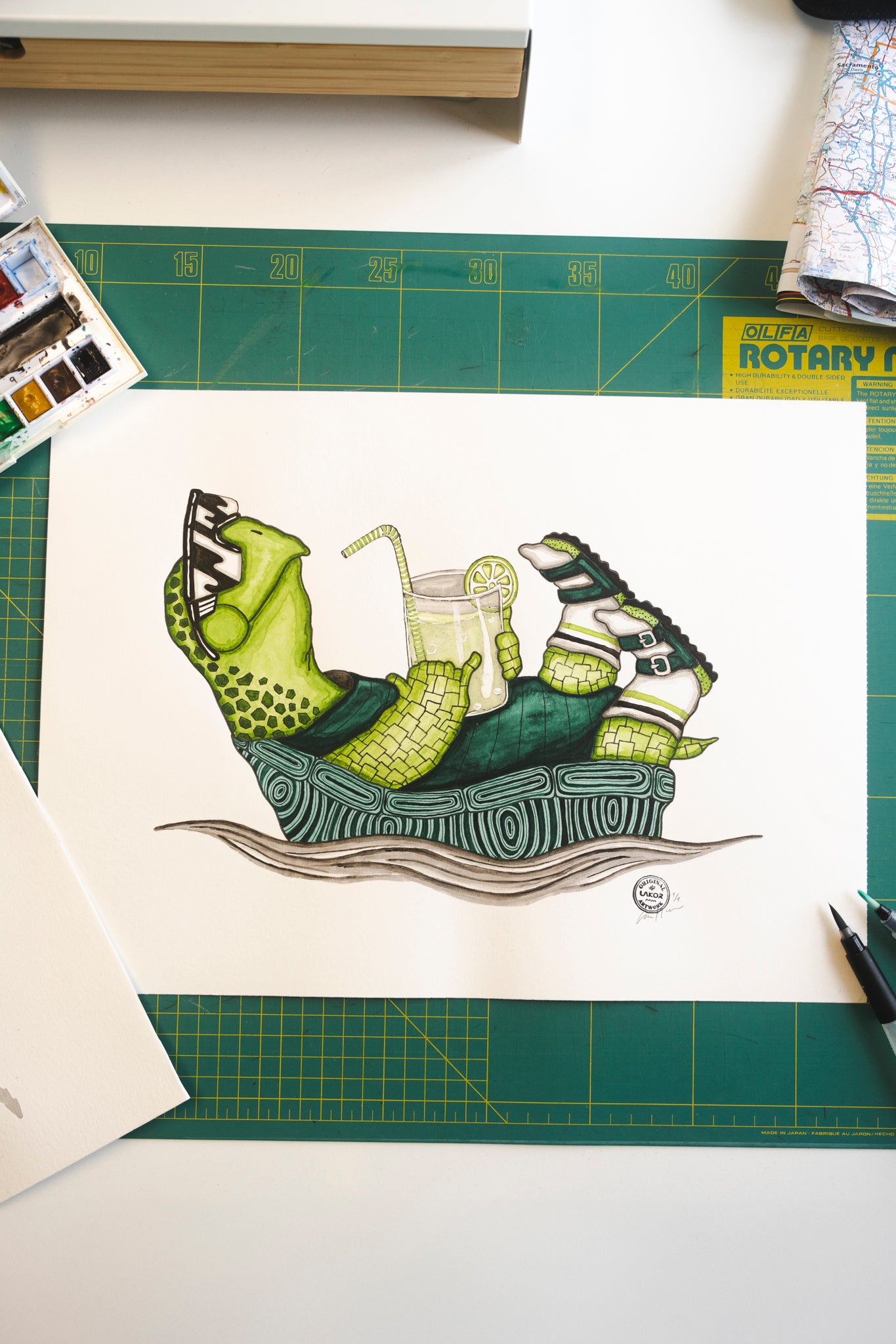 LAKOR Slow Flow Original Poster White