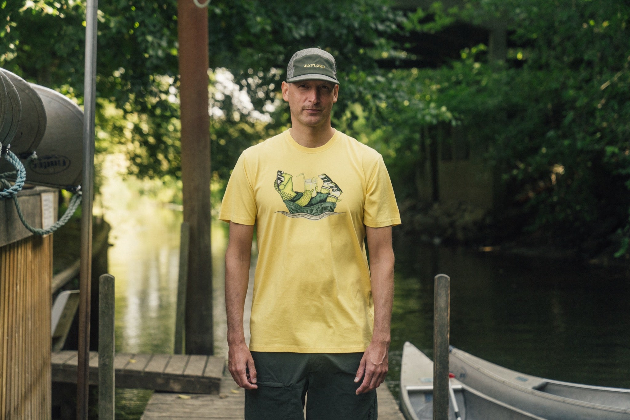 LAKOR Slow Flow T-shirt T-Shirt Cream Gold
