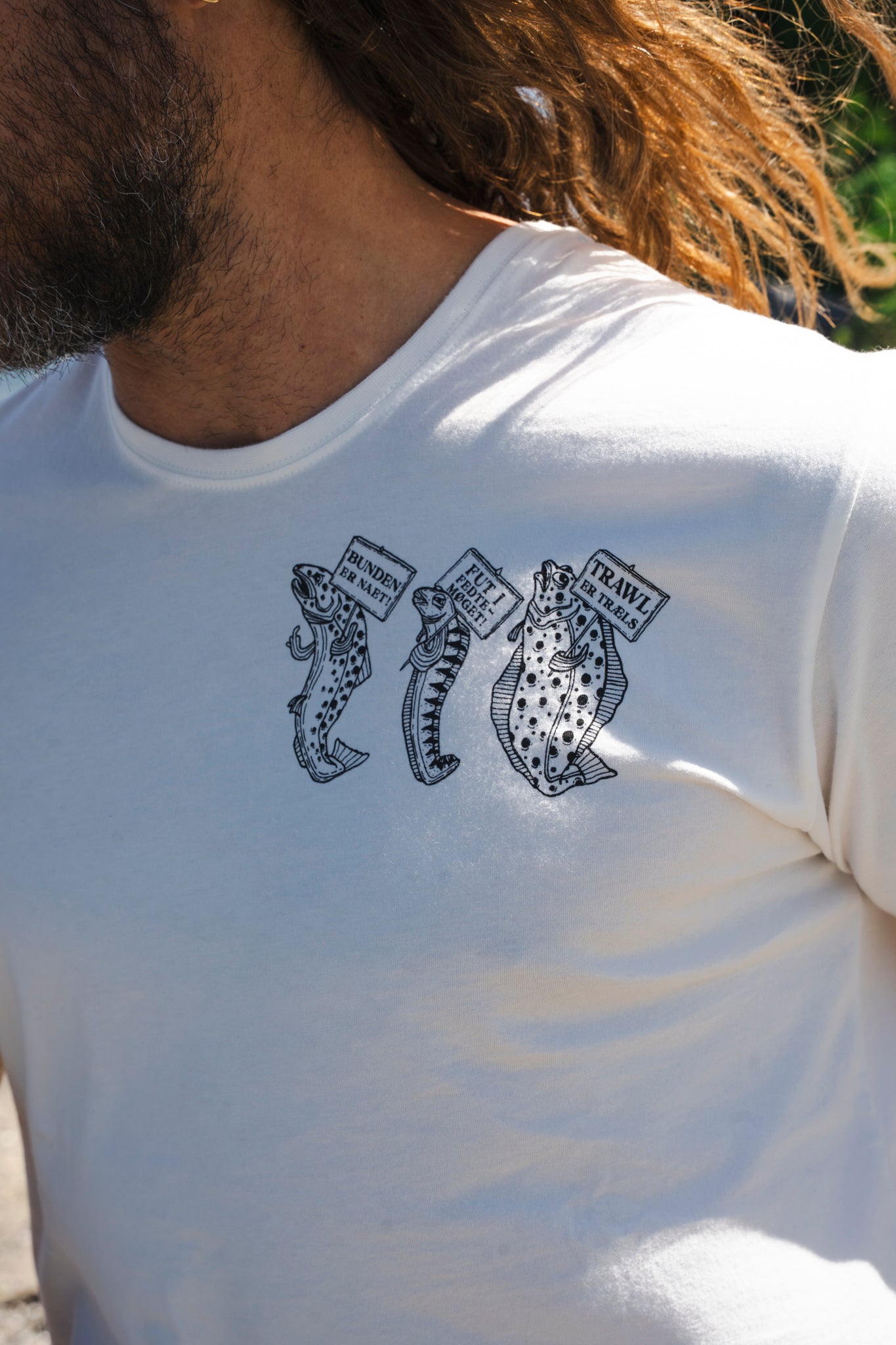 Fischdemo T-Shirt (Star White)