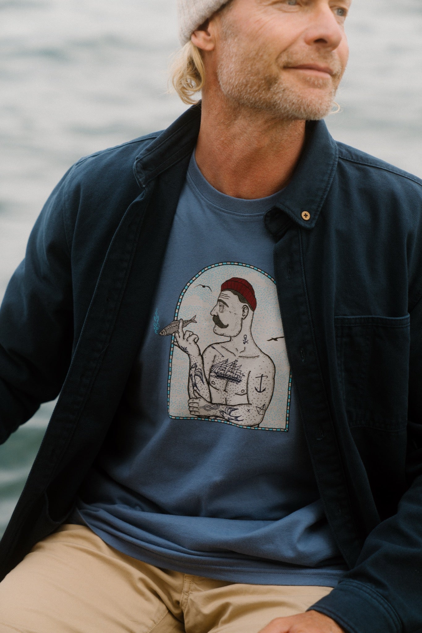 LAKOR Spork Overshirt Overshirt Blueberry