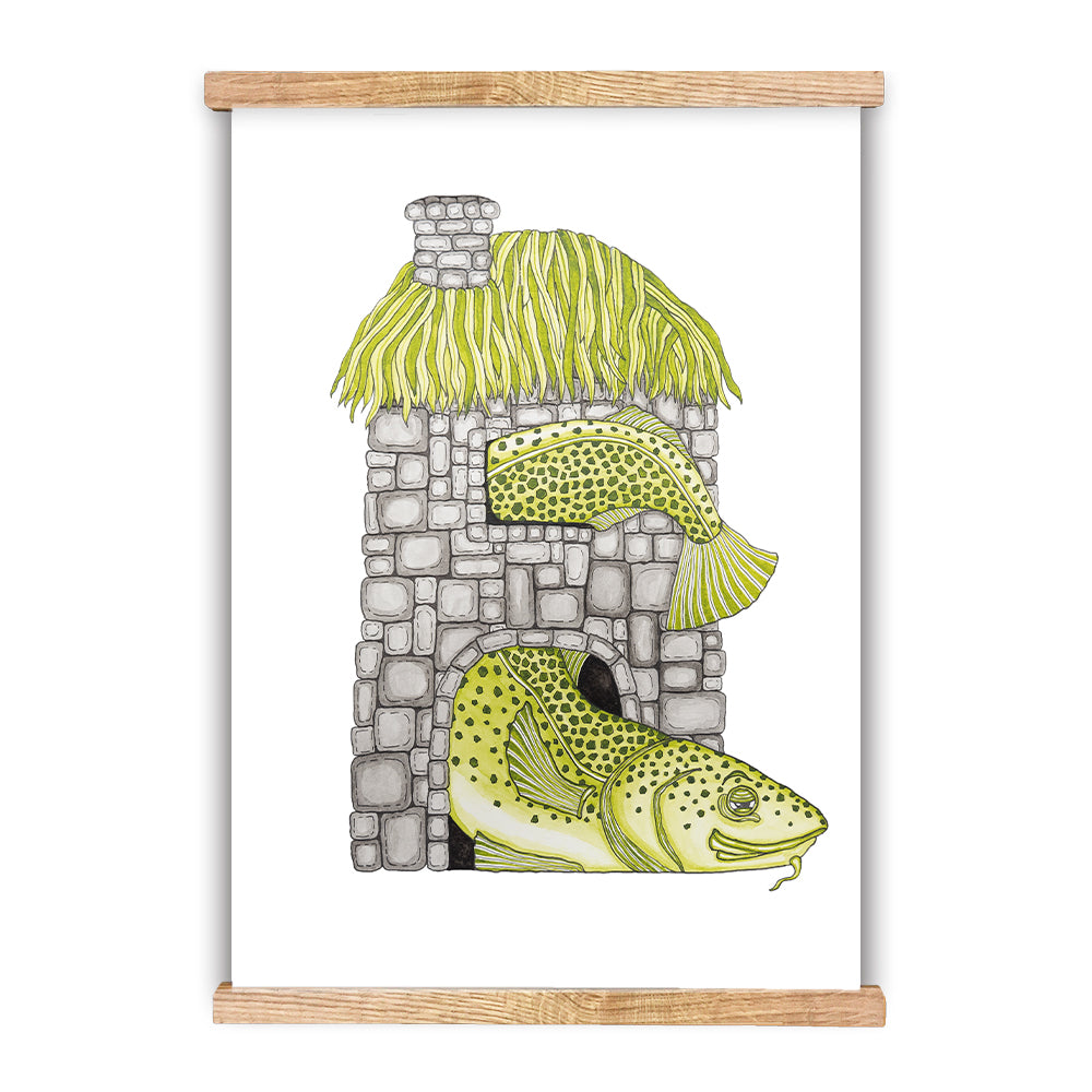 LAKOR Stenbanken Plakat Poster White