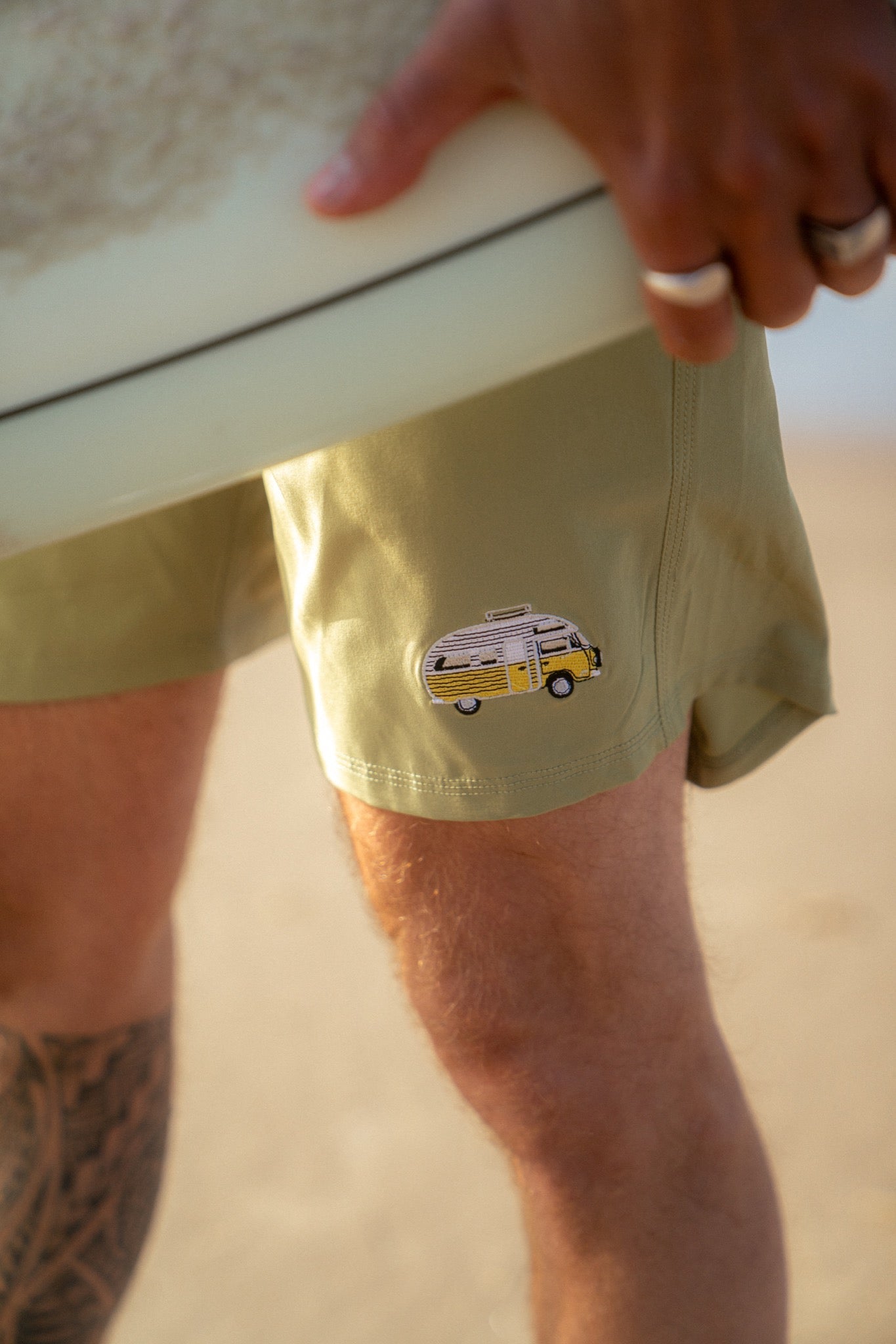 Sun Camper Swim Shorts - Mosstone