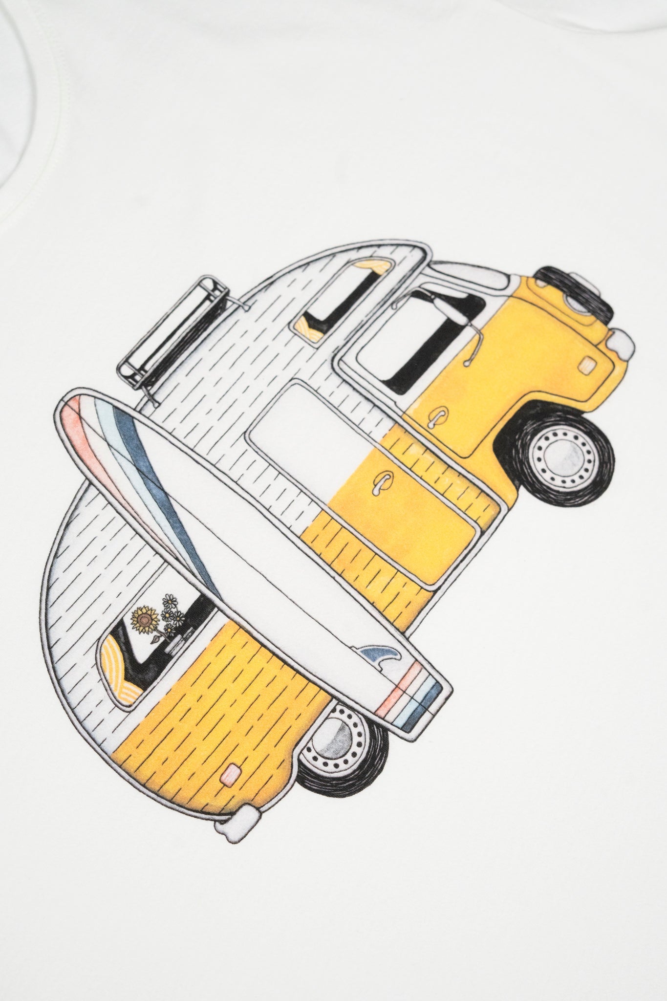 LAKOR Sun Camper T-shirt T-Shirt Star White