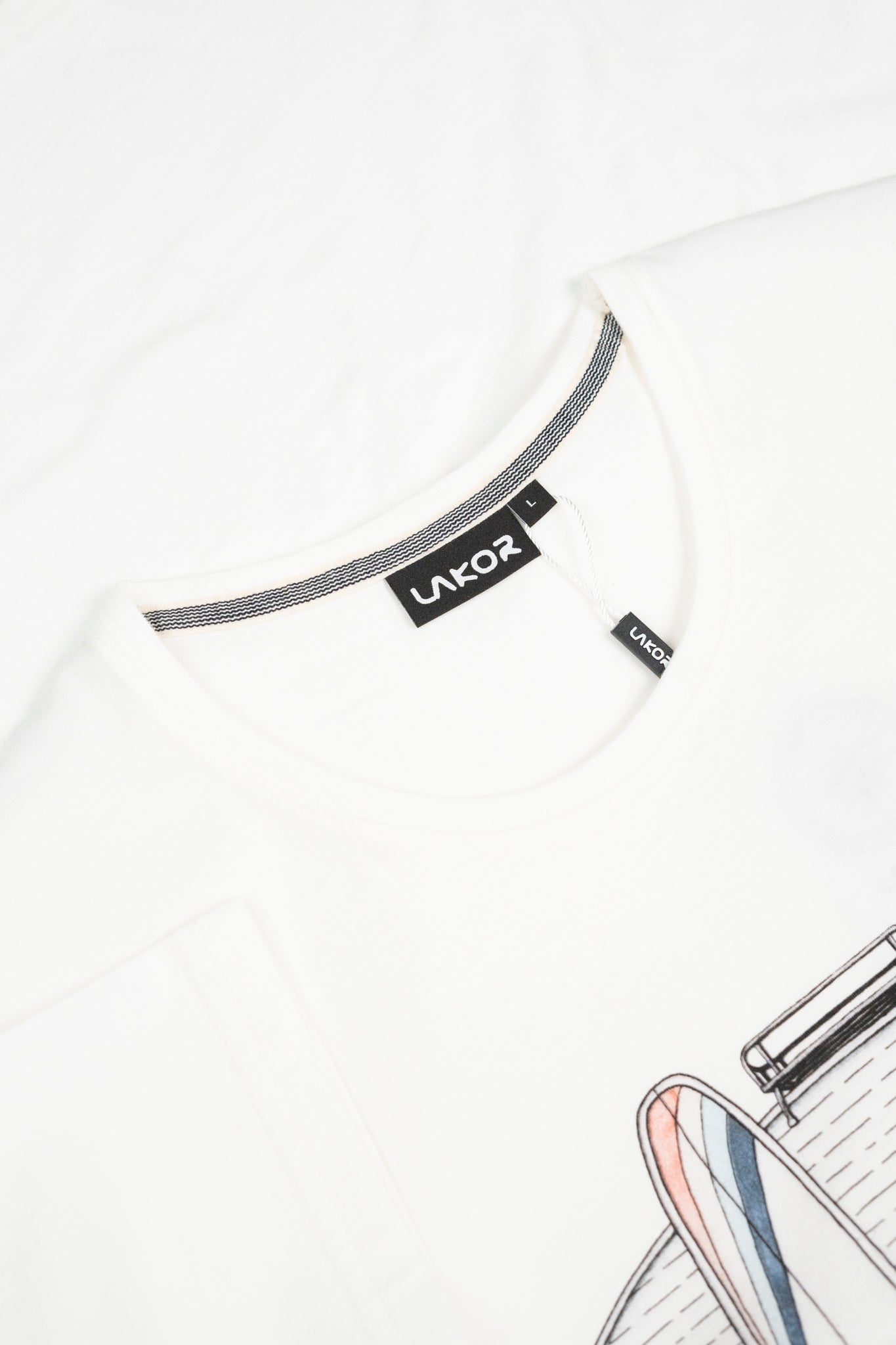 LAKOR Sun Camper T-shirt T-Shirt Star White