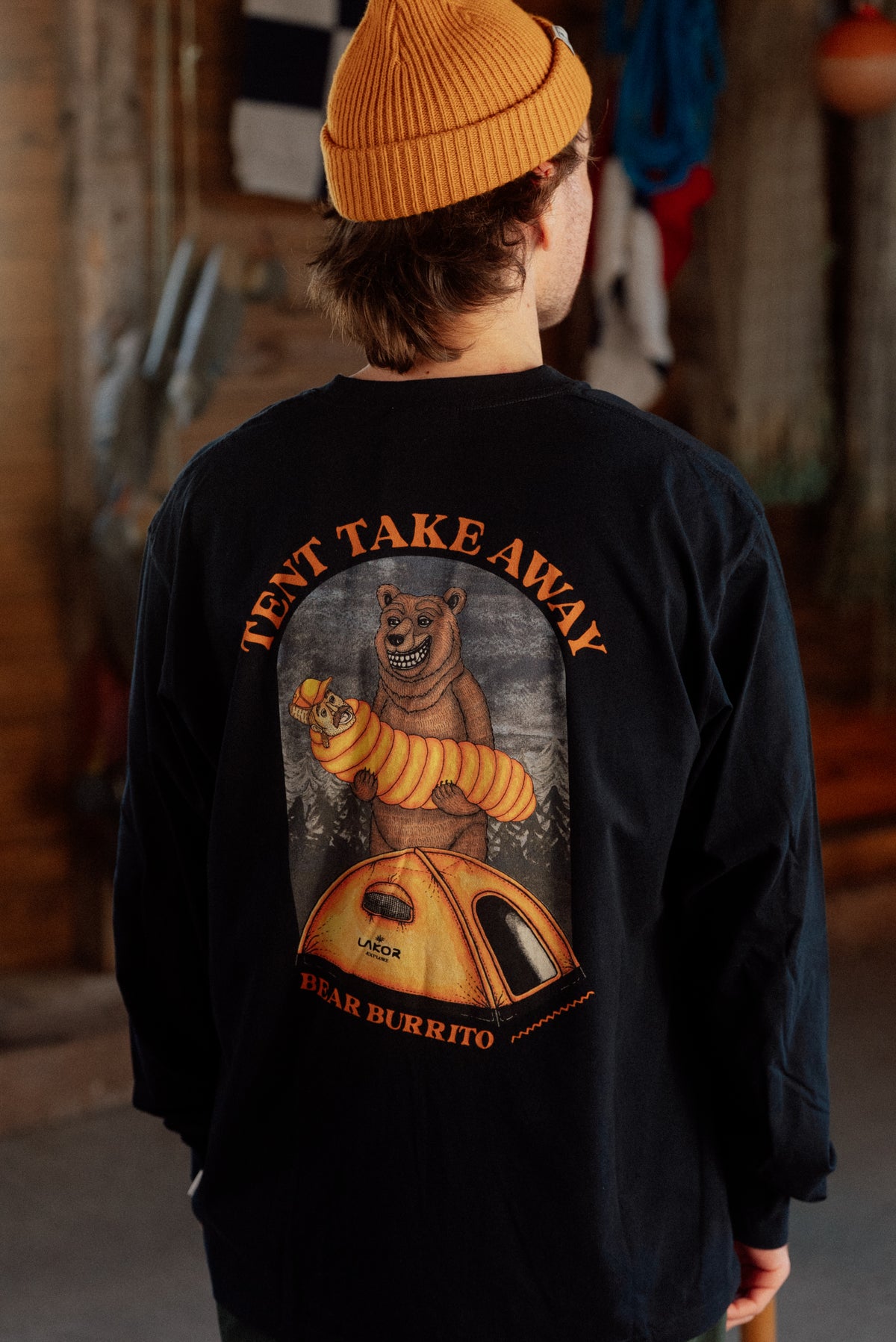 LAKOR Tent Takeaway Boxfit LS T-shirt T-Shirt Moonless Night