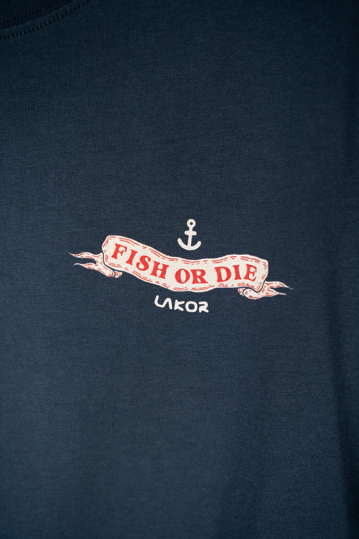 LAKOR The Smoking Salmon Back T-shirt T-Shirt Blueberry