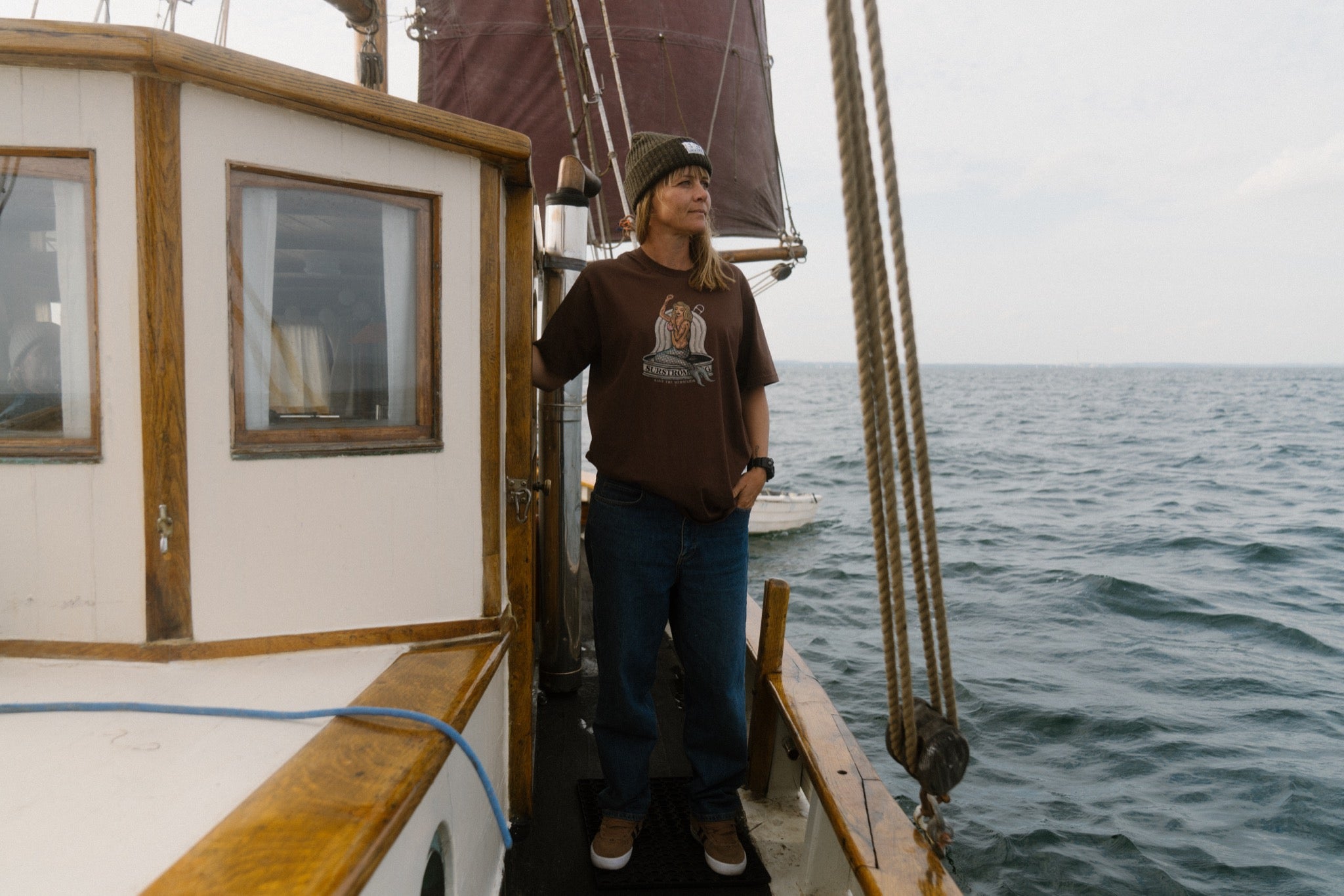 LAKOR Tinned Mermaid T-shirt T-Shirt Chicory Coffee