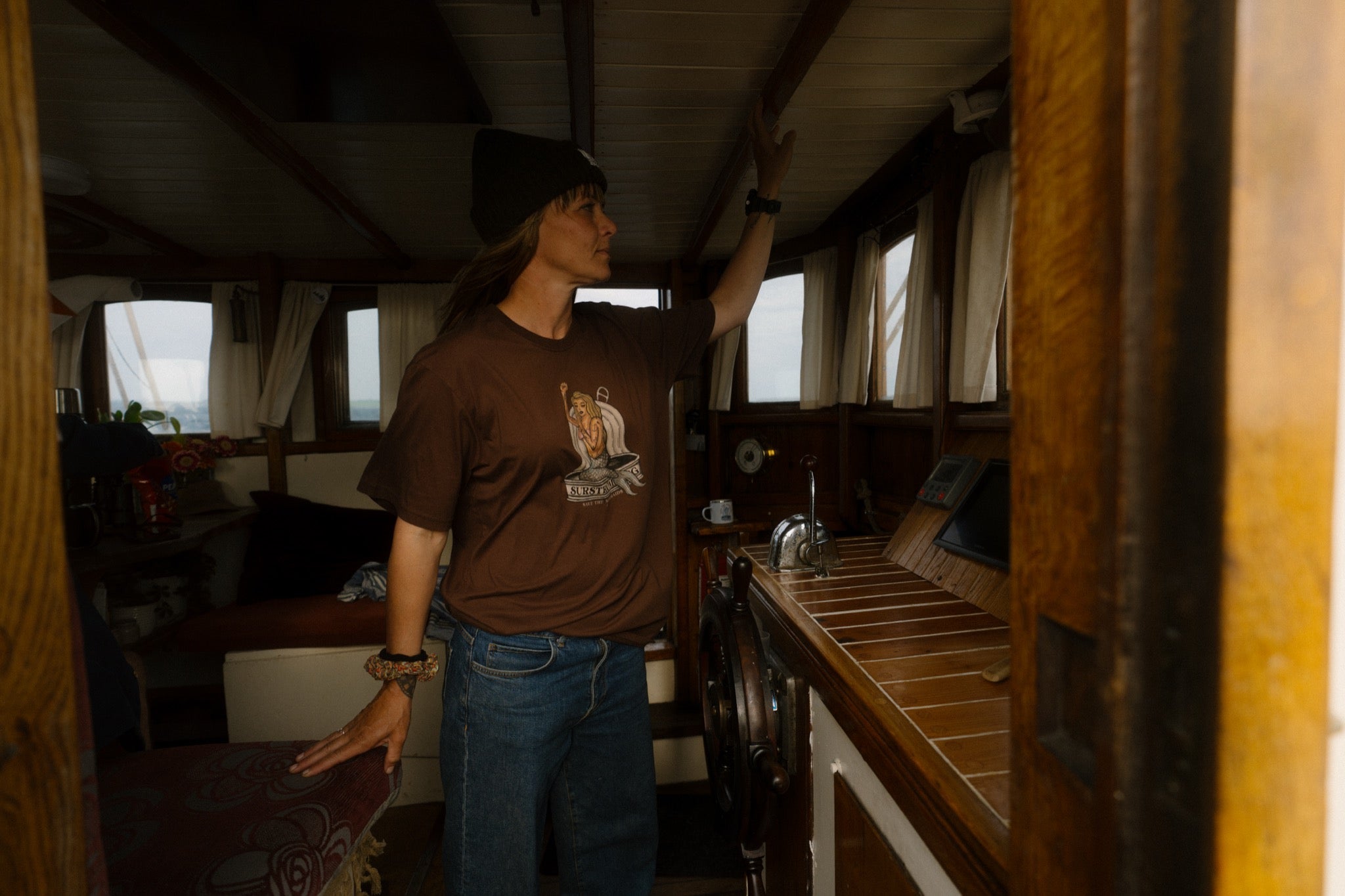 LAKOR Tinned Mermaid T-shirt T-Shirt Chicory Coffee