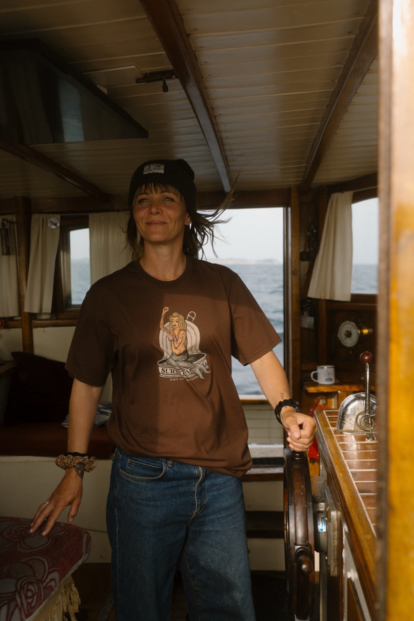 LAKOR Tinned Mermaid T-shirt T-Shirt Chicory Coffee