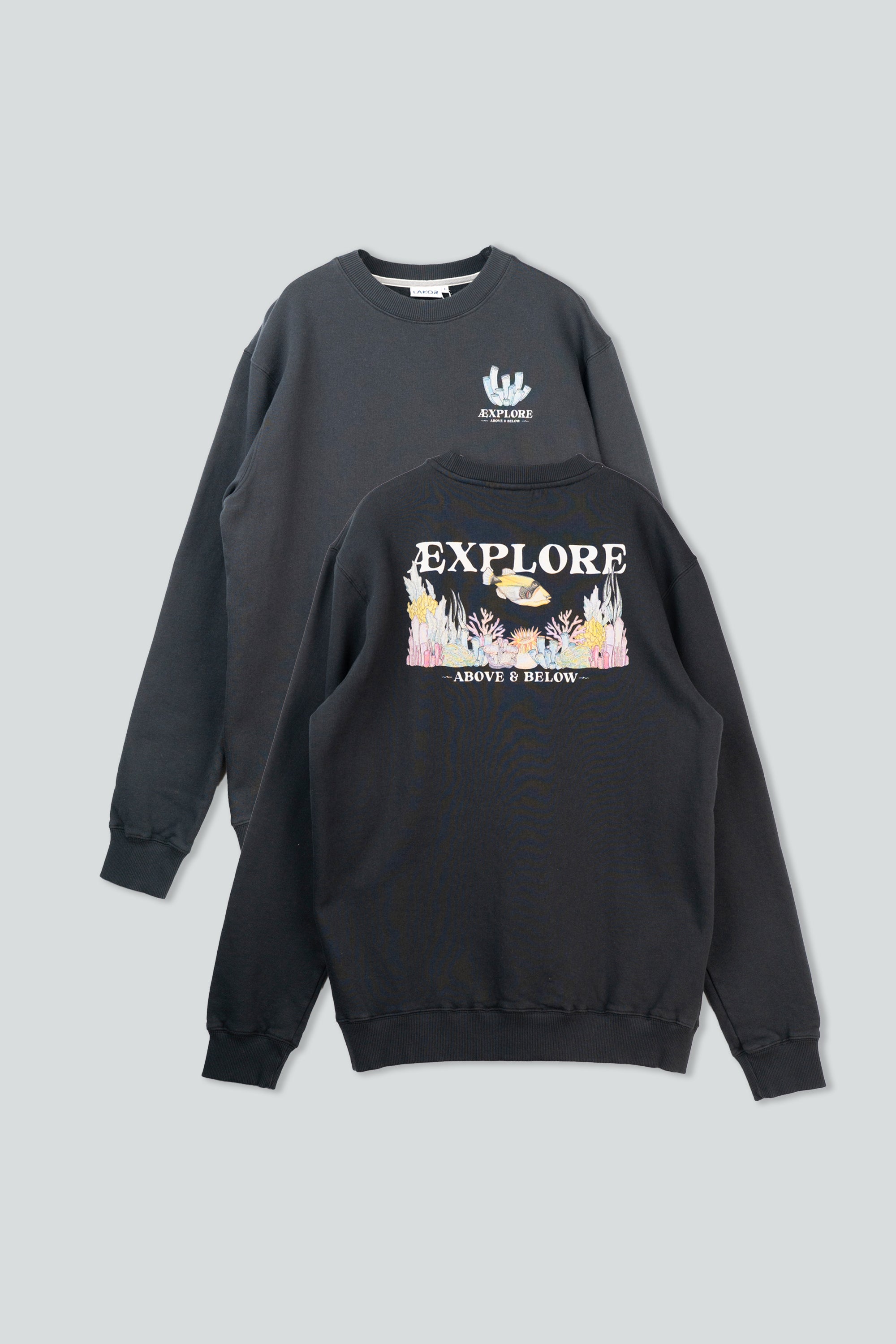 LAKOR Underwater Garden Crewneck Sweatshirt Moonless Night