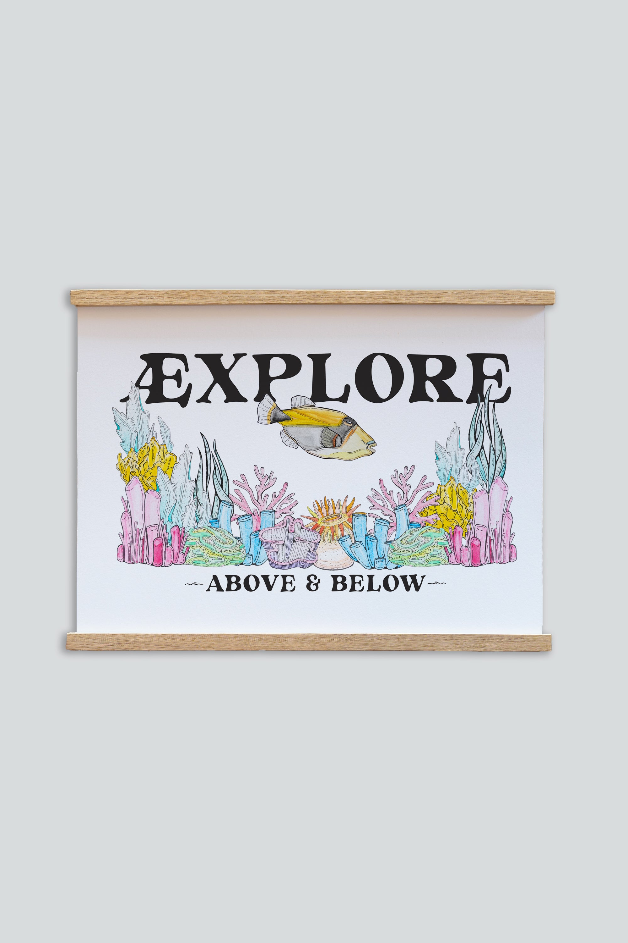 LAKOR Underwater Garden Poster Poster White