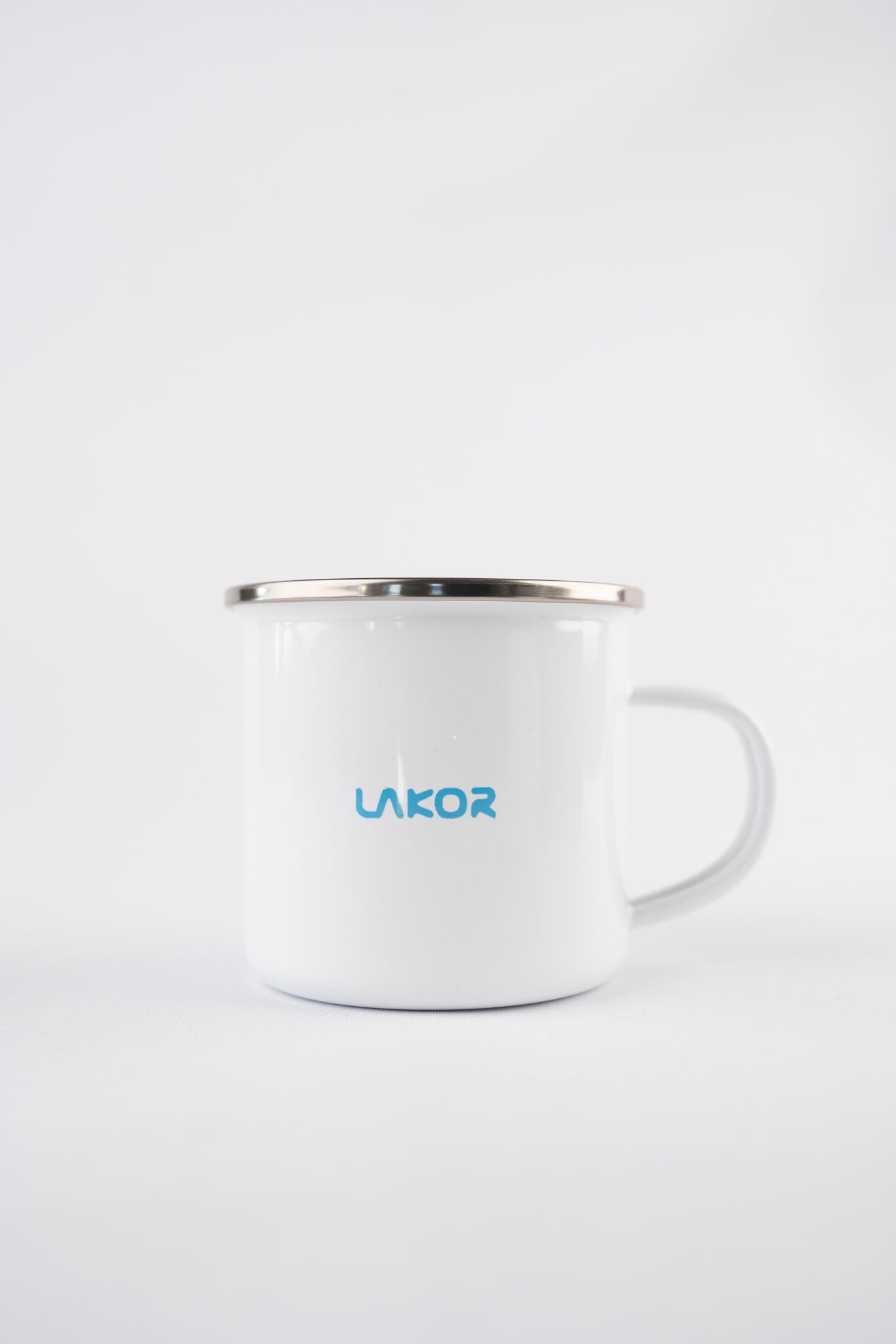 VACATION Stone Emaille Tasse - White