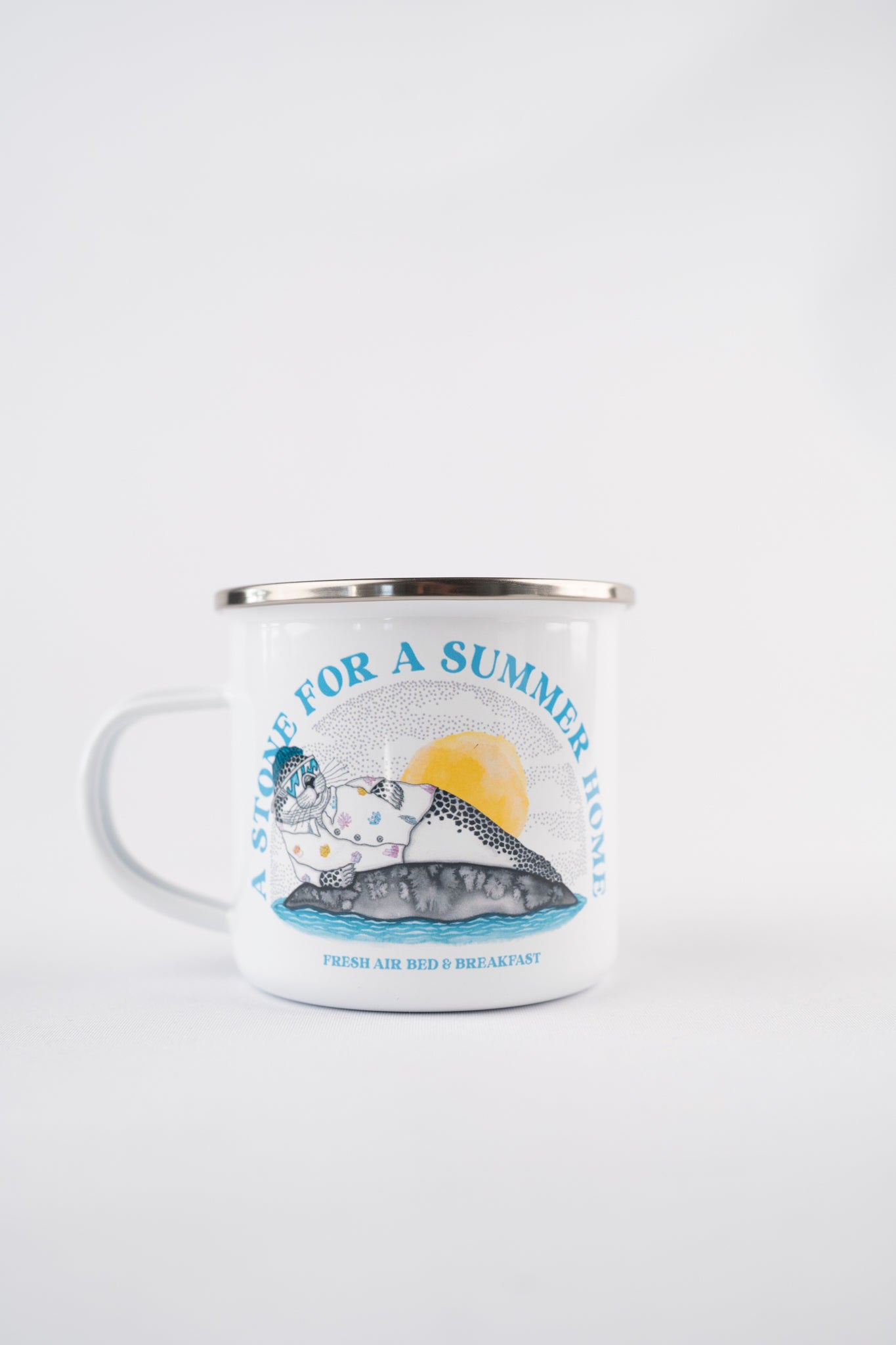 LAKOR VACATION Stone Enamel Mug Mug White