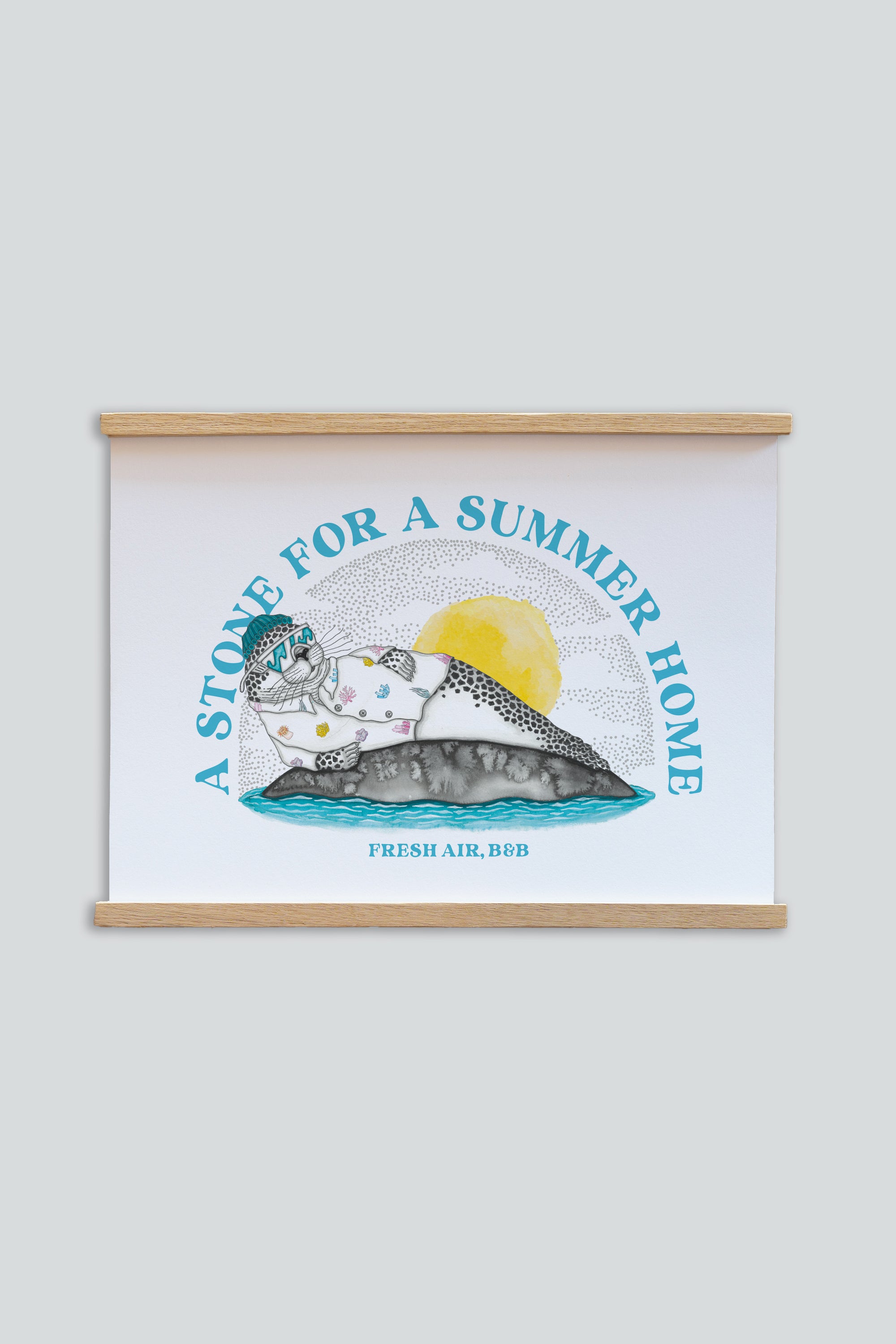 LAKOR VACATION Stone Poster Poster White