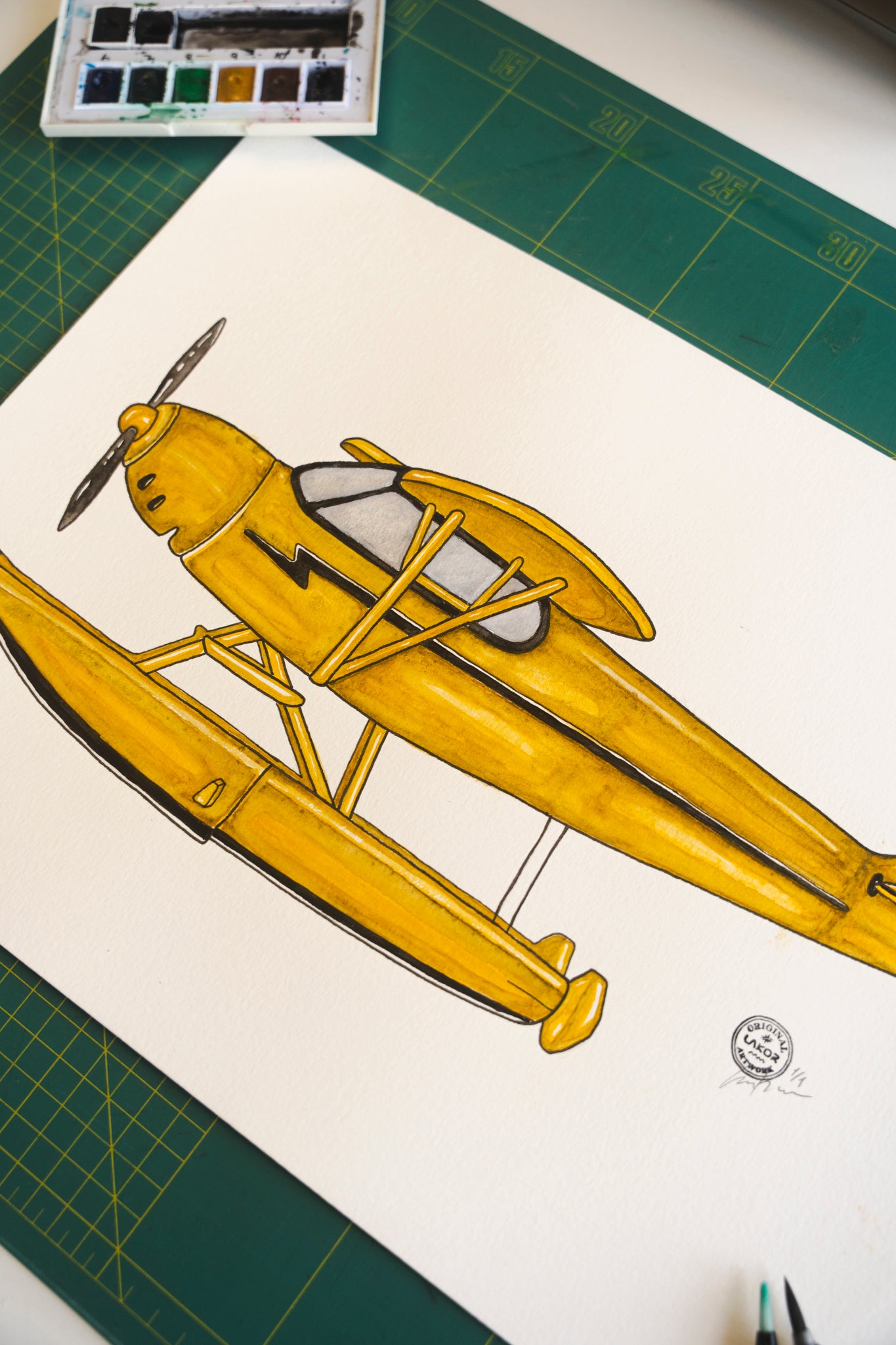 LAKOR Water Plane Original Poster White