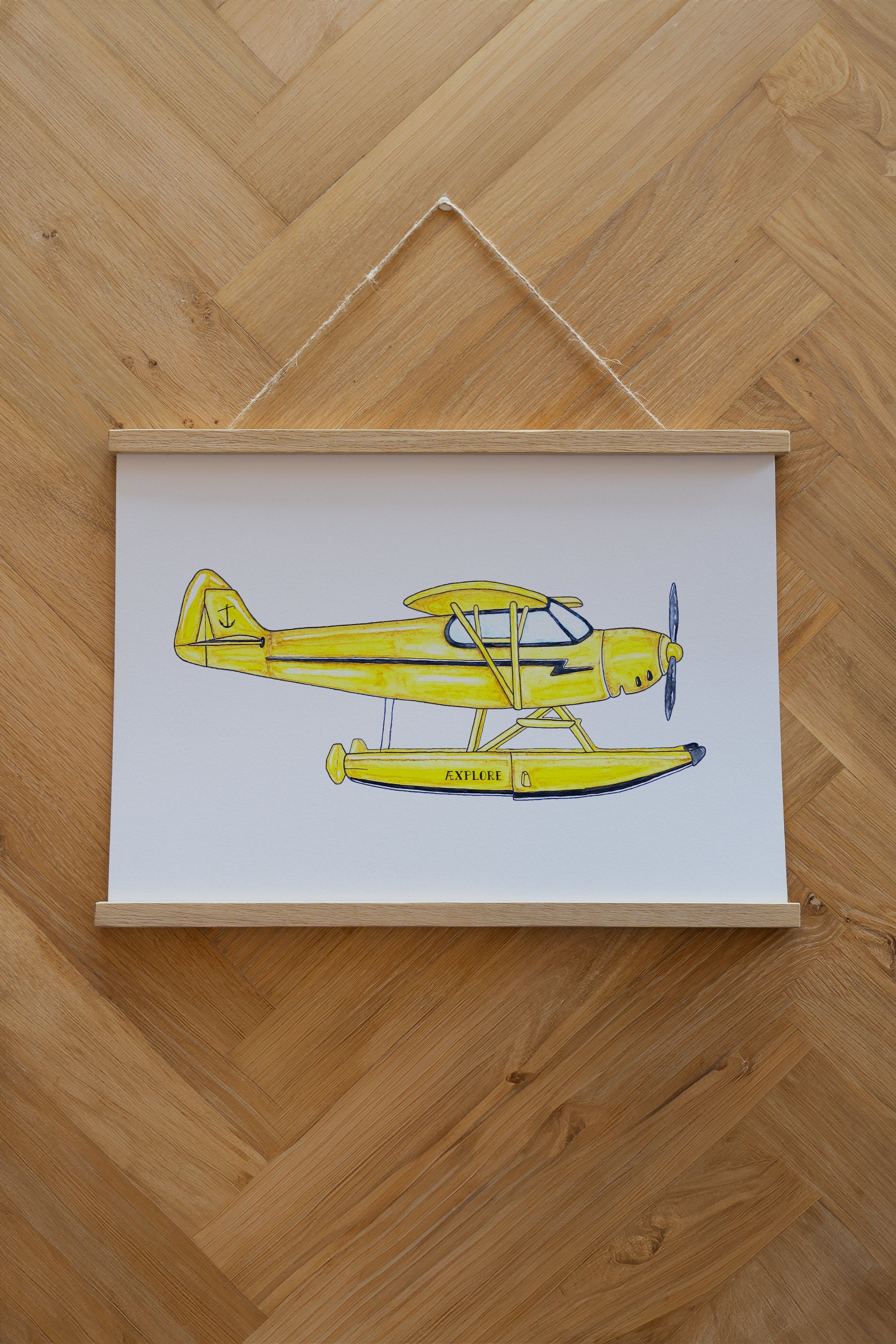 LAKOR Waterplane Plakat Poster White
