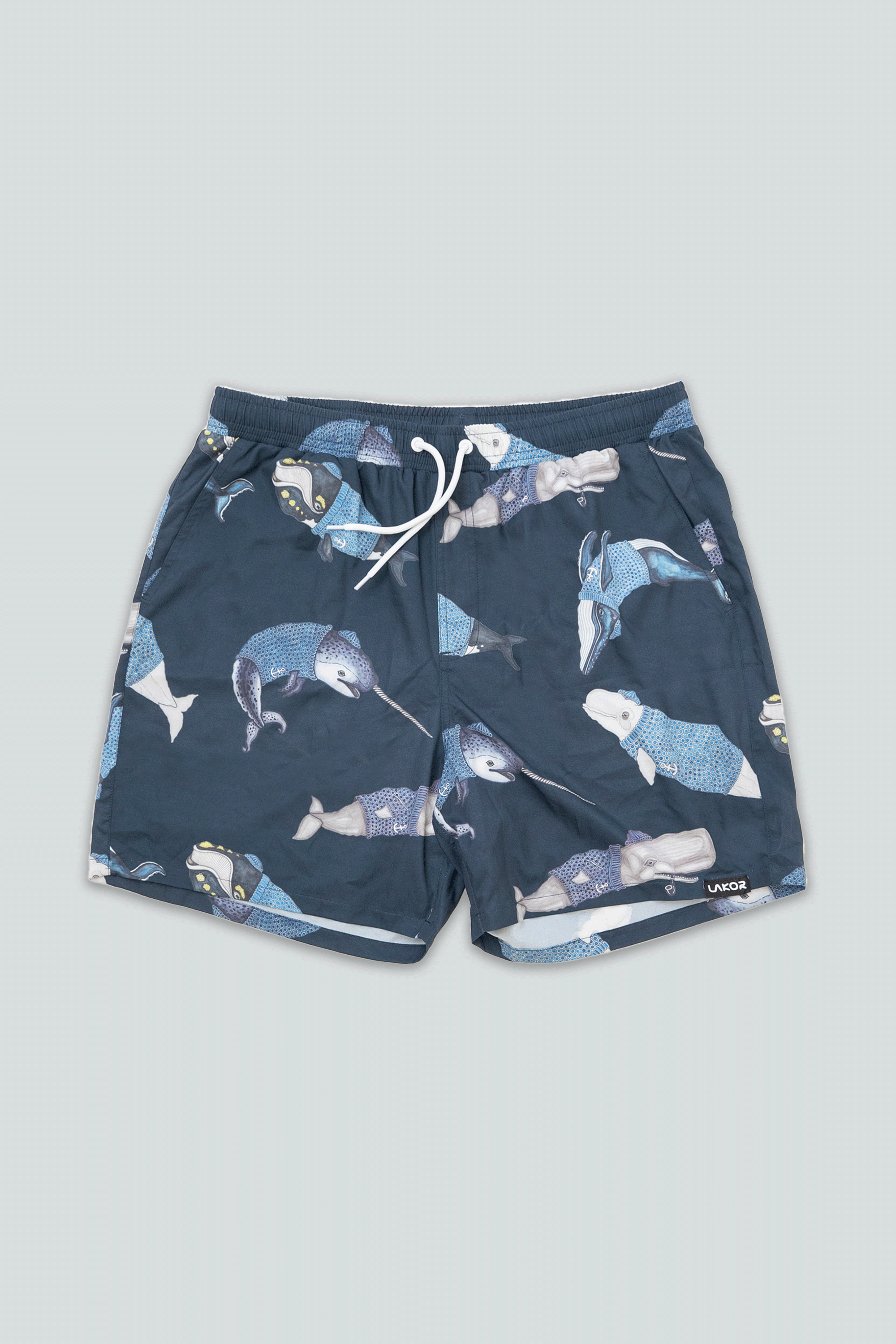 LAKOR Whales Swim Shorts Shorts Blueberry