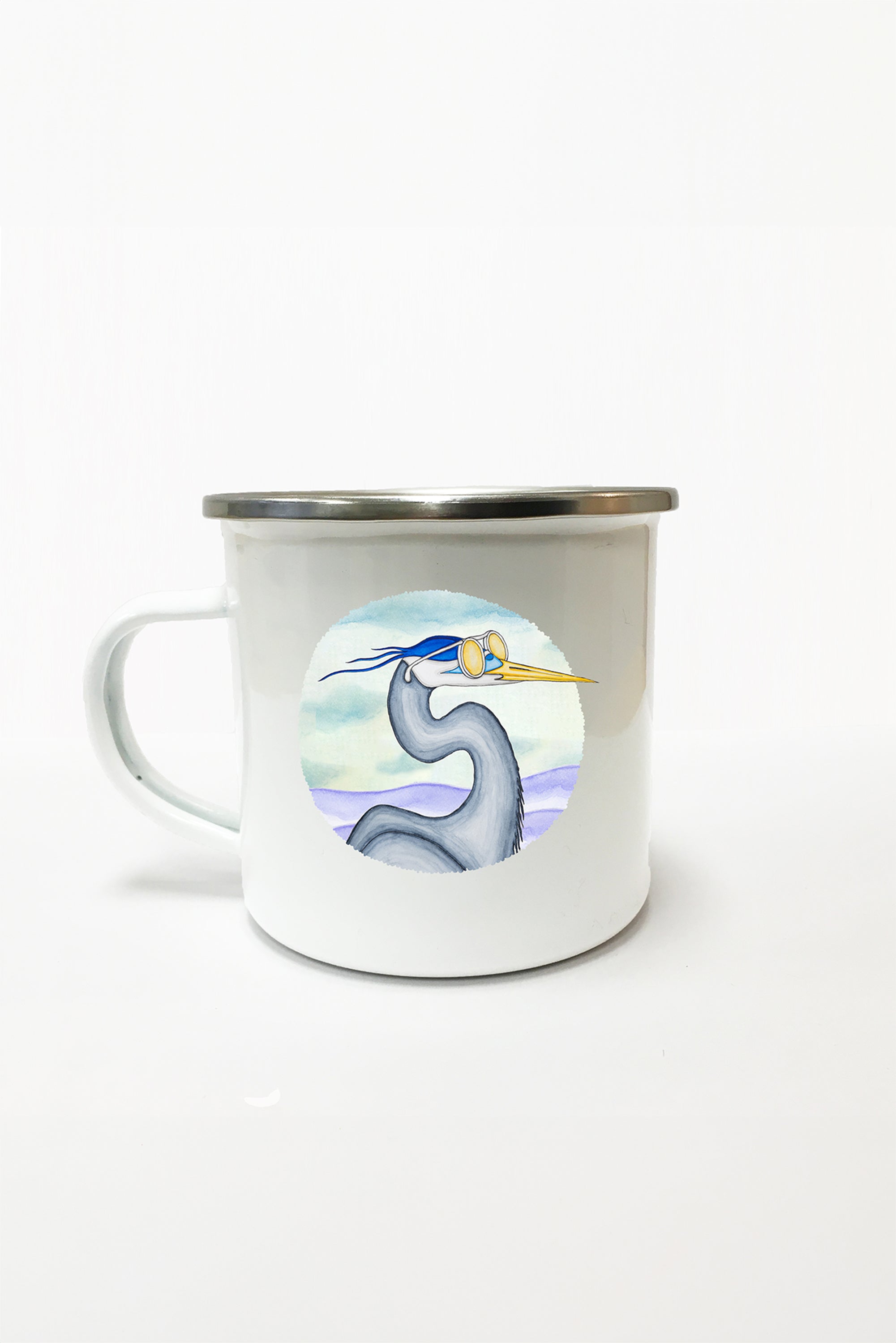 Egret Emaille Tasse