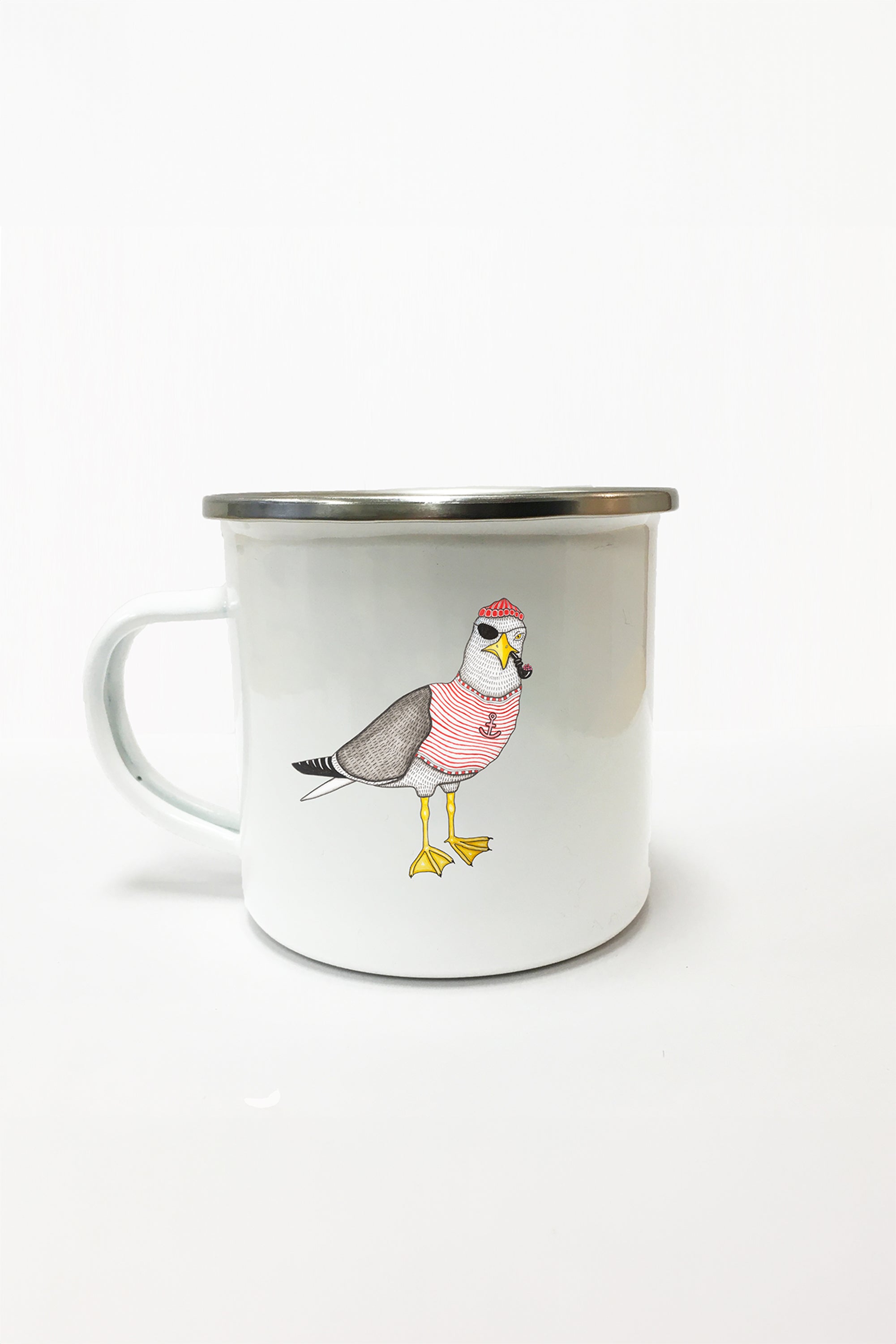 Seaborn Seagull Emaille Tasse