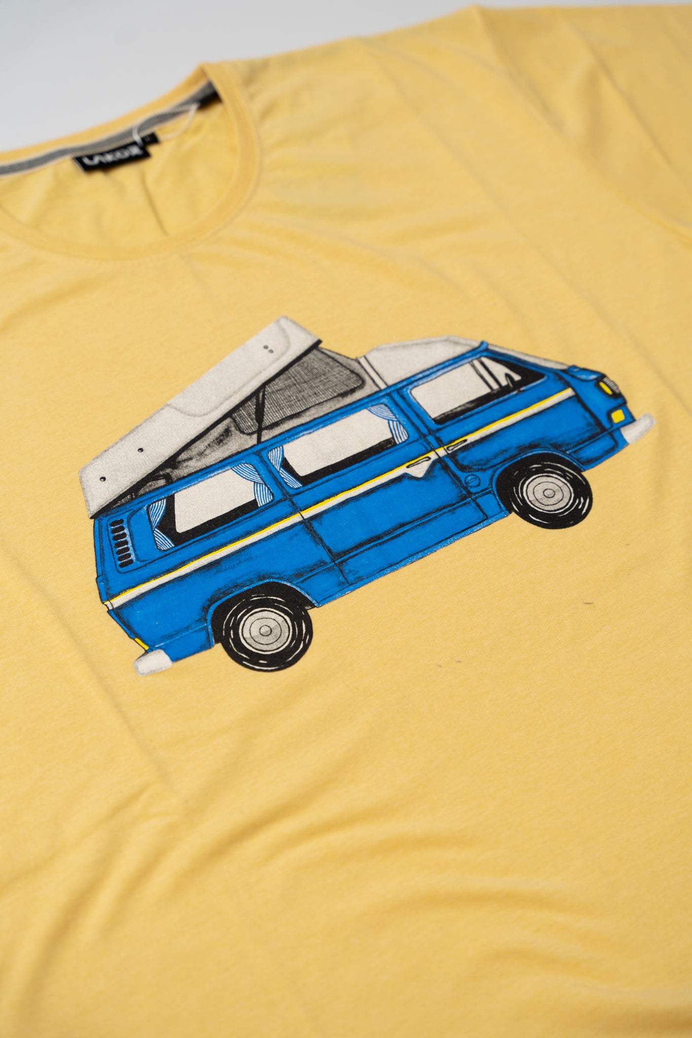 Blue Van T-Shirt (Light Yellow)