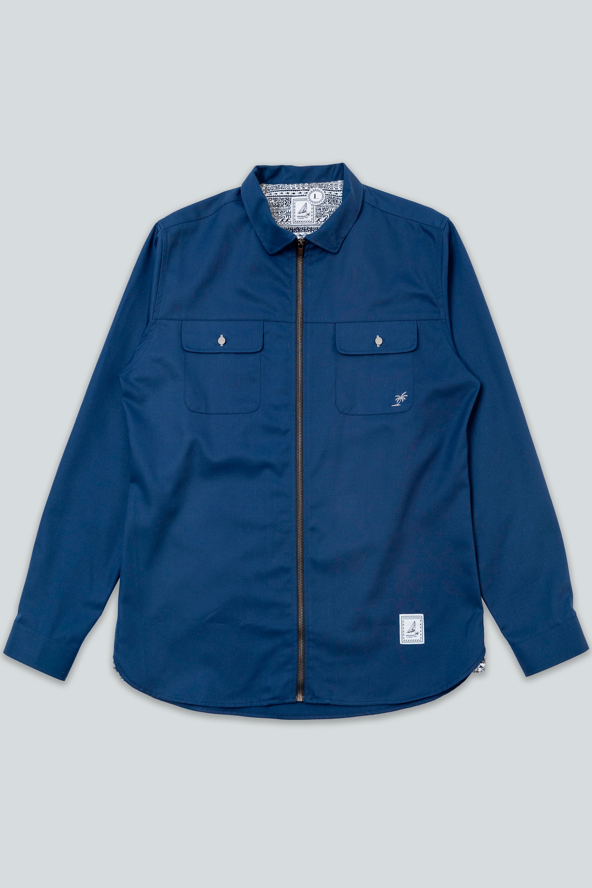 Havana Shirt Jacket (Ocean Depths)