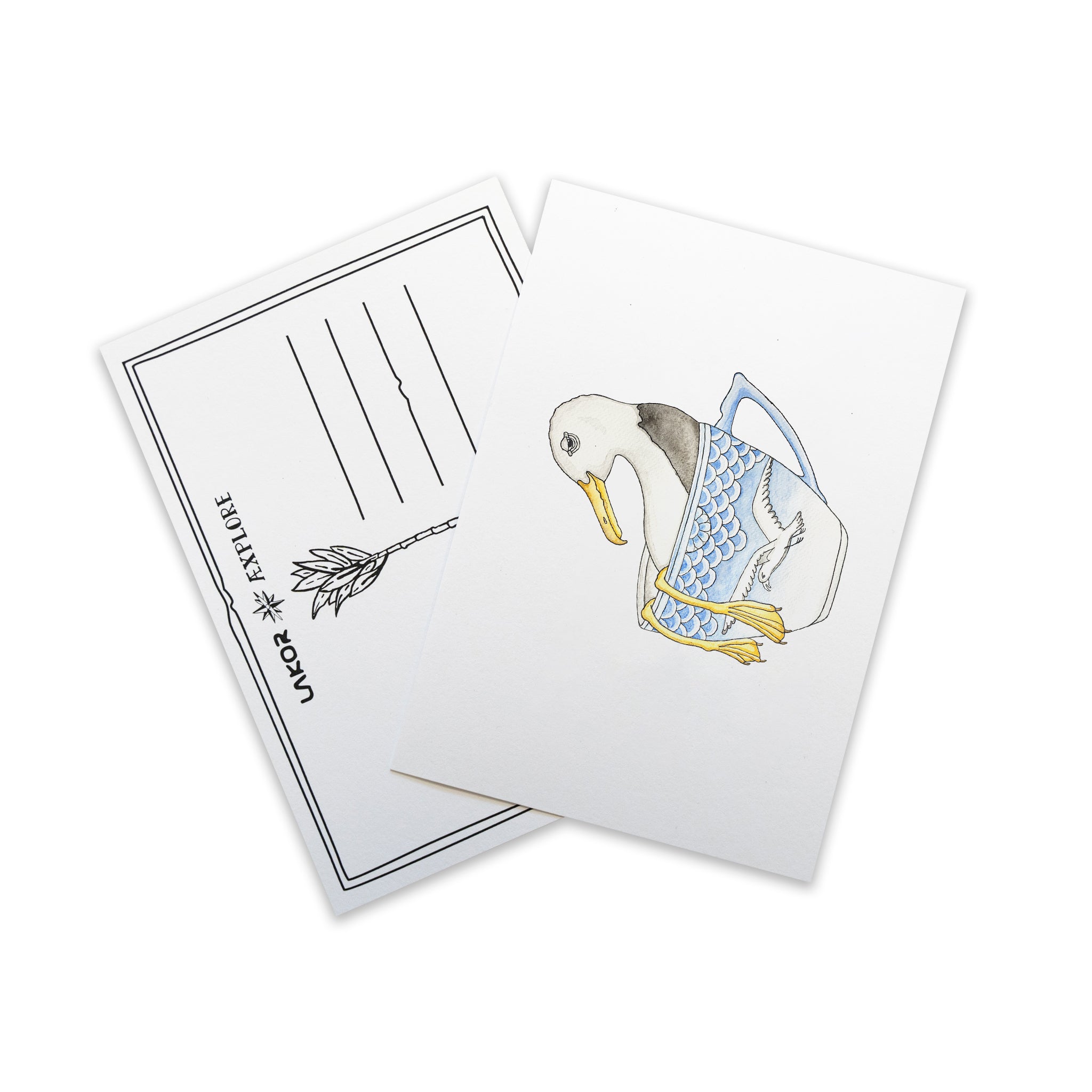 Seagull In A Cup Postkarte