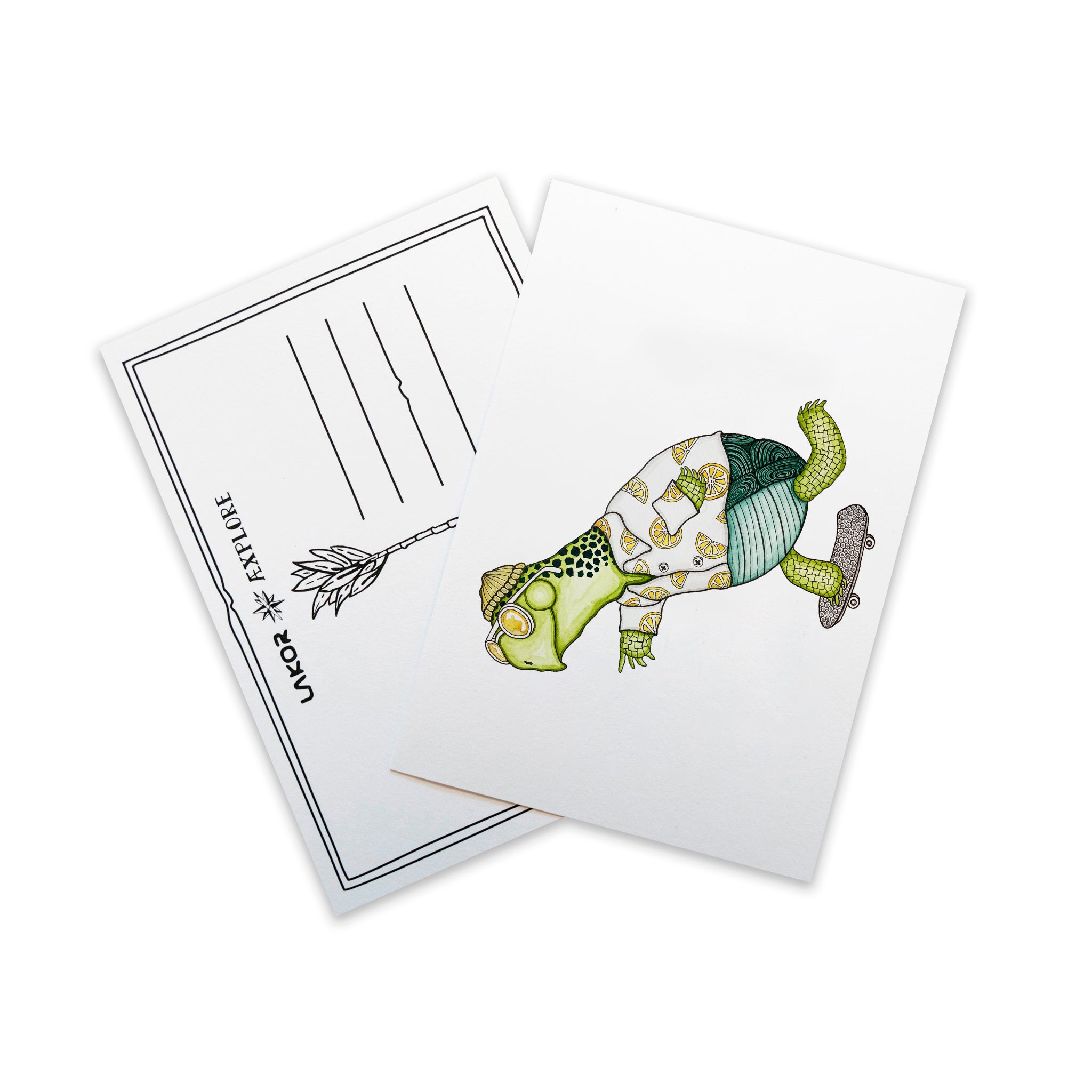 Turbo Turtle Postkarte